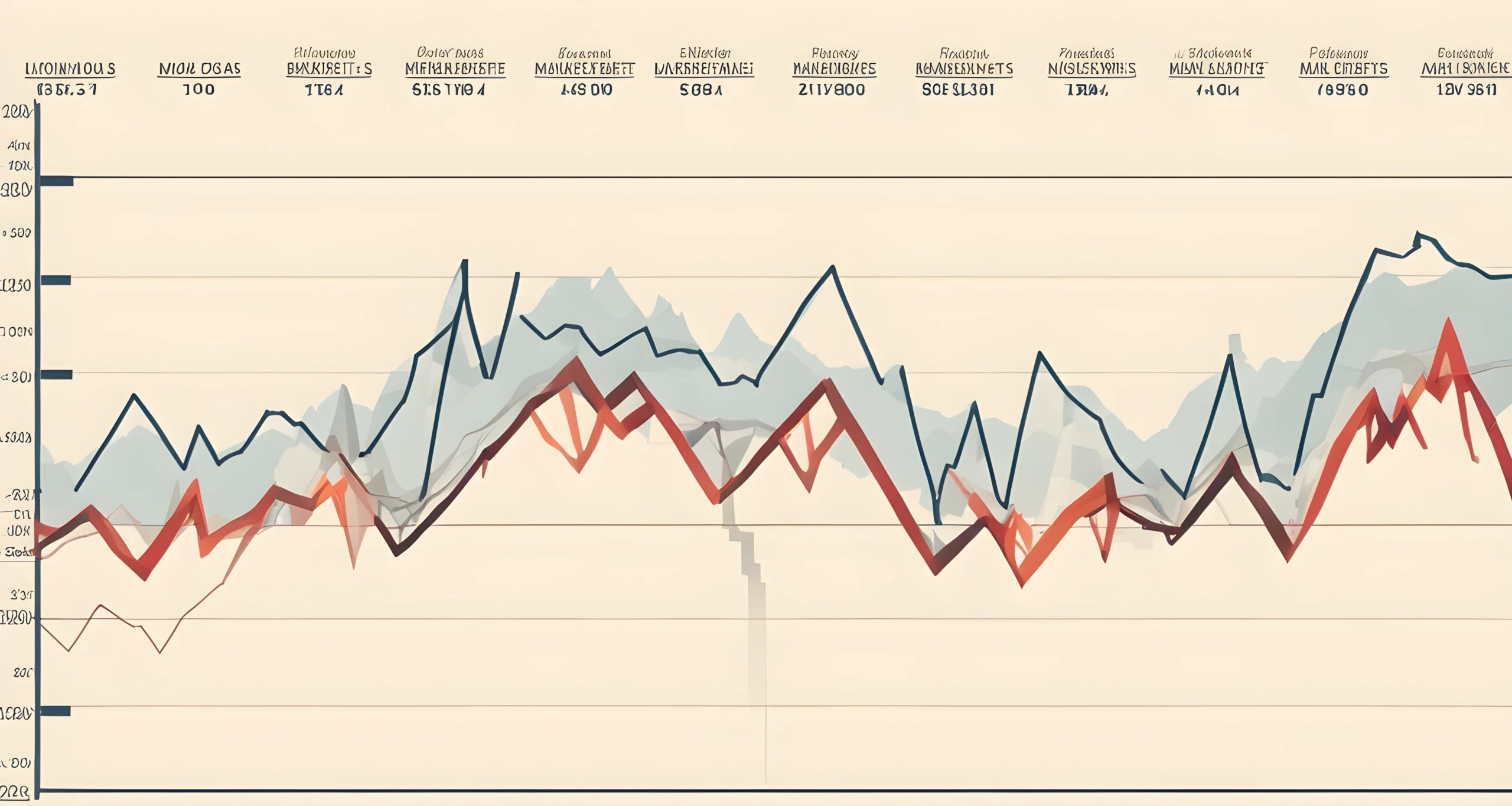 The image shows a line graph depicting major stock market crashes throughout history.